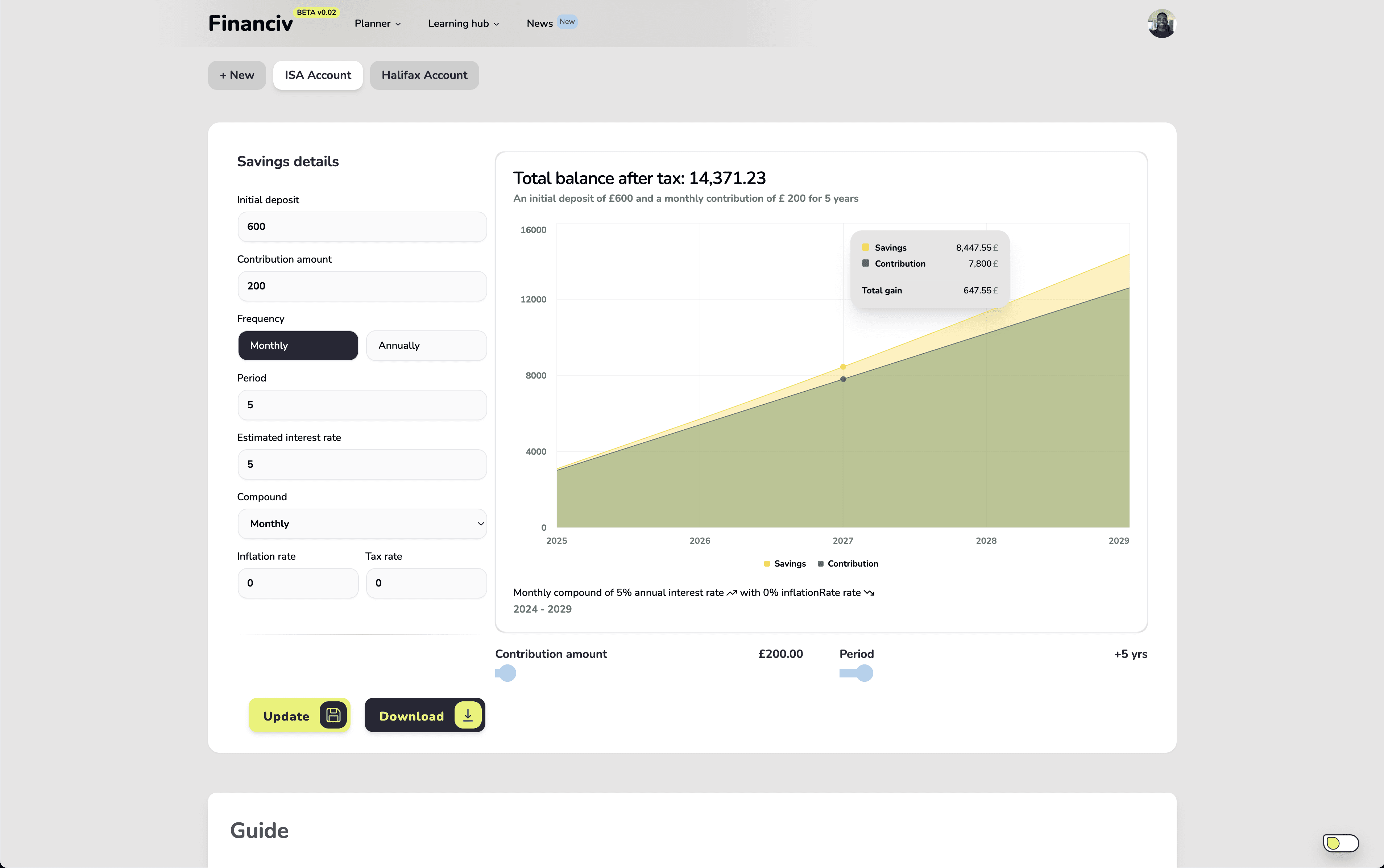 Cashflow website screenshot